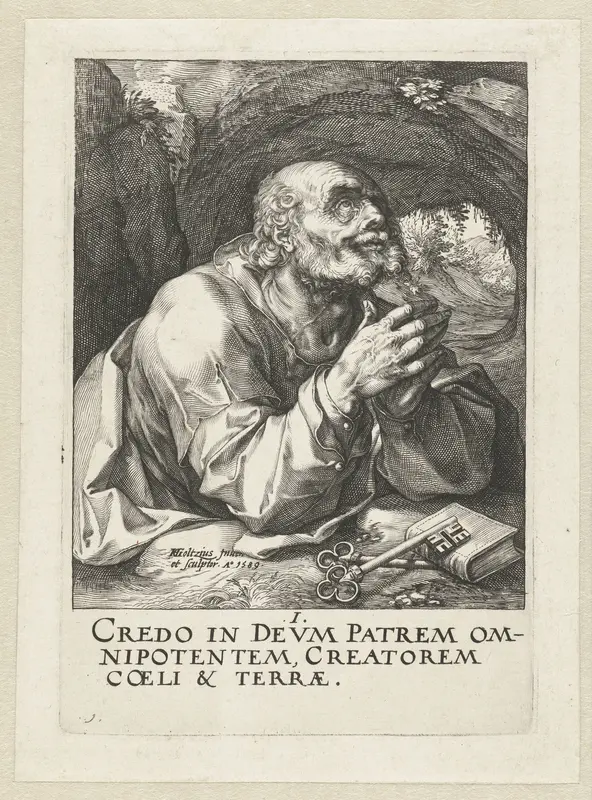 Apostel Petrus Wall Art by Hendrick Goltzius - High-Resolution Digital Print