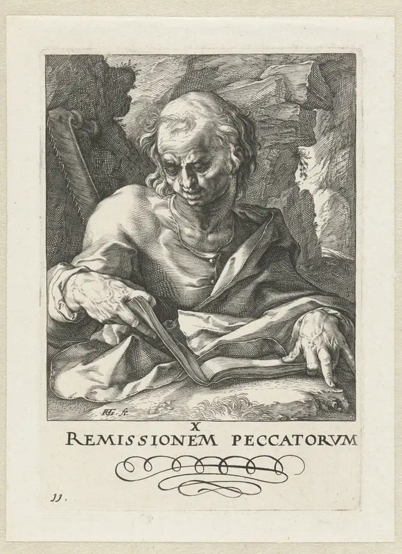 Apostel Simon Wall Art by Hendrick Goltzius - High-Resolution Digital Print