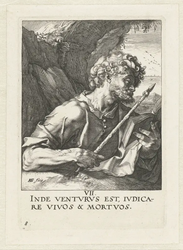 Apostel Thomas Wall Art by Hendrick Goltzius - High-Resolution Digital Print