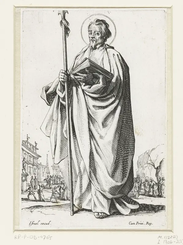 Apostel Tomas Wall Art by Jacques Callot - High-Resolution Digital Print