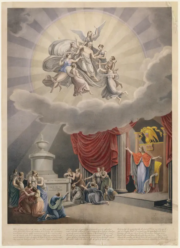 Apotheosis of George Washington Wall Art by Heinrich Weishaupt - High-Resolution Digital Print