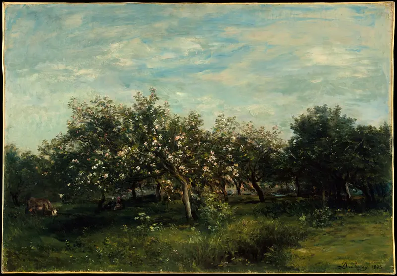 Apple Blossoms Wall Art by Charles-François Daubigny - High-Resolution Digital Print