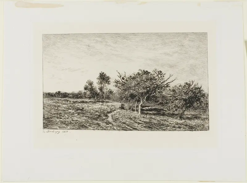 Apple Trees at Auvers Wall Art by Charles François Daubigny - High-Resolution Digital Print