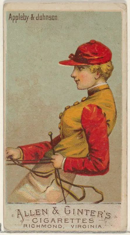 Appleby & Johnson, from the Racing Colors of the World series (N22a) for Allen & Ginter Cigarettes Wall Art by Allen & Ginter - High-Resolution Digital Print