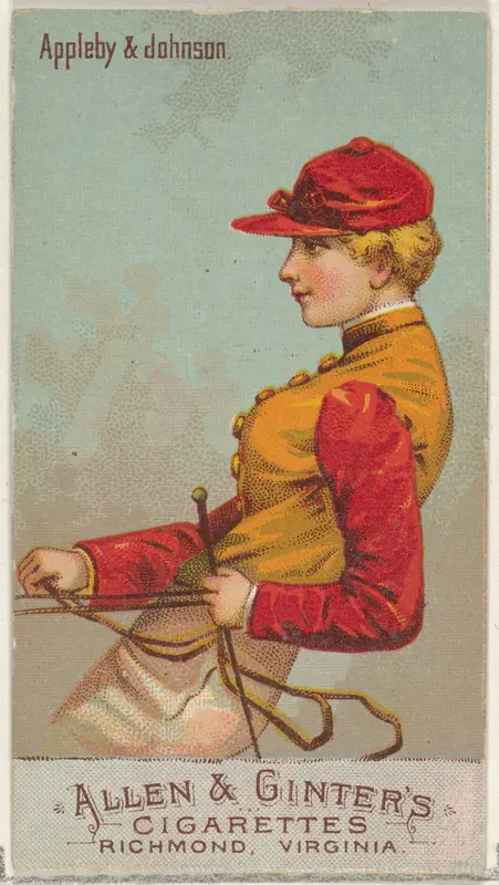 Appleby & Johnson, from the Racing Colors of the World series (N22b) for Allen & Ginter Cigarettes Wall Art by Allen & Ginter - High-Resolution Digital Print