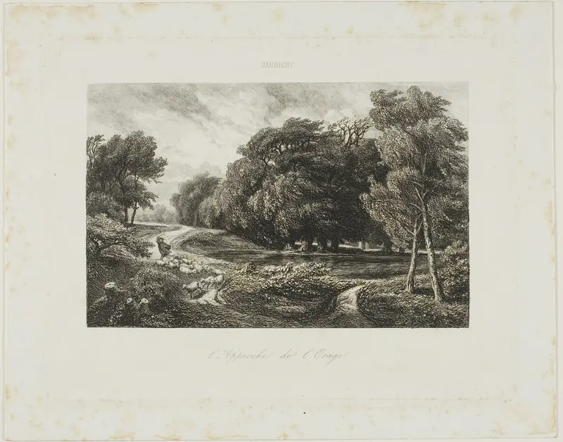 Approaching Storm Wall Art by Charles François Daubigny - High-Resolution Digital Print
