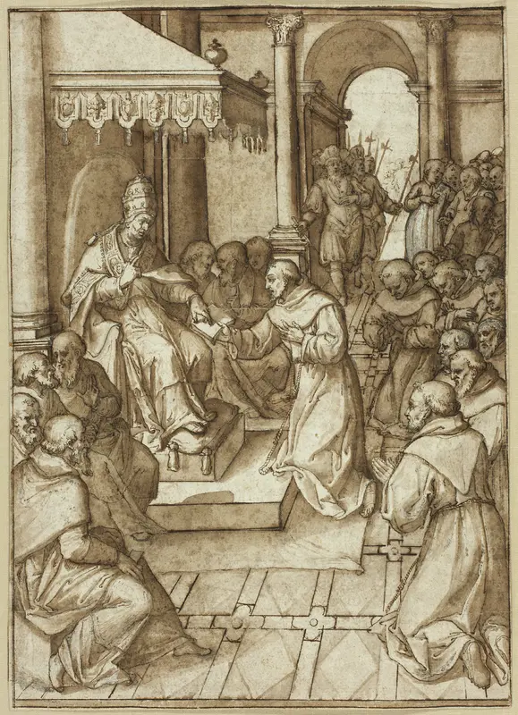 Approval of the Rules of the Franciscan Order by Pope Innocent III in 1209 Wall Art by Livio Agresti - High-Resolution Digital Print