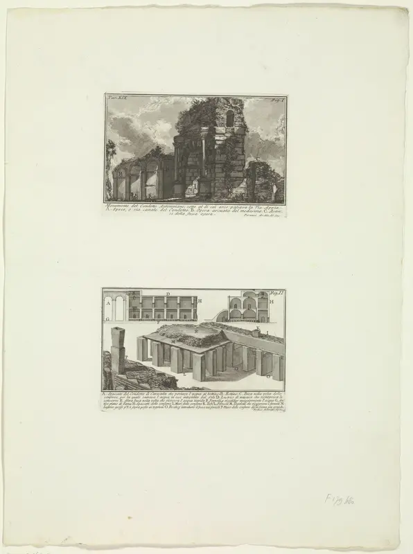 Aqua Antoniniana en waterwegen van de Thermen van Caracalla te Rome Wall Art by Unknown - High-Resolution Digital Print