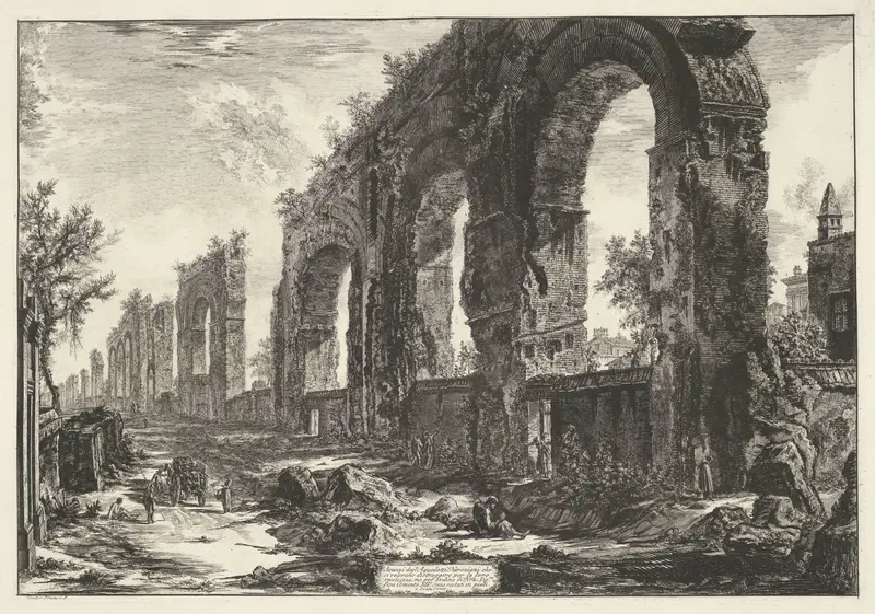Aquaduct van Nero te Rome Wall Art by Unknown - High-Resolution Digital Print