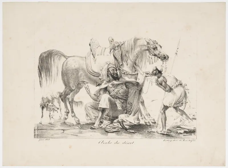 Arabe du Desert Wall Art by baron Antoine Jean Gros - High-Resolution Digital Print