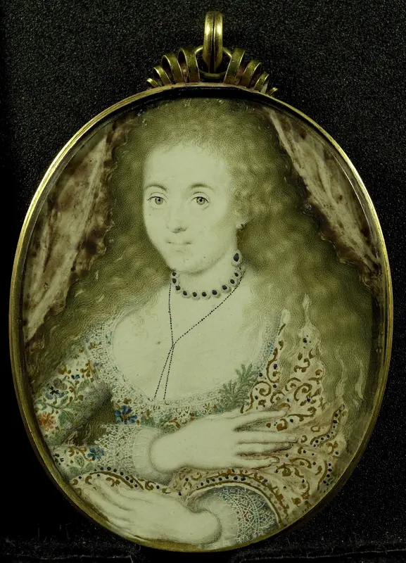 Arabella Stuart (gest 1615). Dochter van Charles Lennox Wall Art by Isaac Oliver - High-Resolution Digital Print