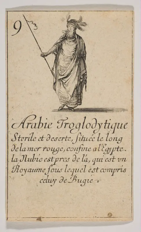 Arabie Troglodytique, from "Jeu de la Géographie" Wall Art by Stefano della Bella - High-Resolution Digital Print