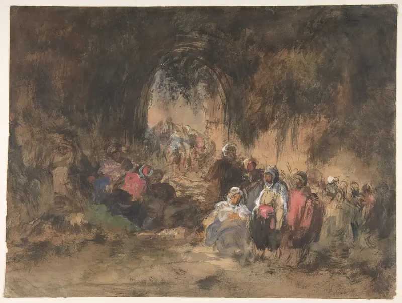 Arabs Resting Wall Art by Eugenio Lucas - High-Resolution Digital Print