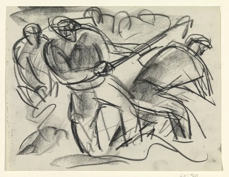 Arbeiders aan het werk Wall Art by Leo Gestel - High-Resolution Digital Print