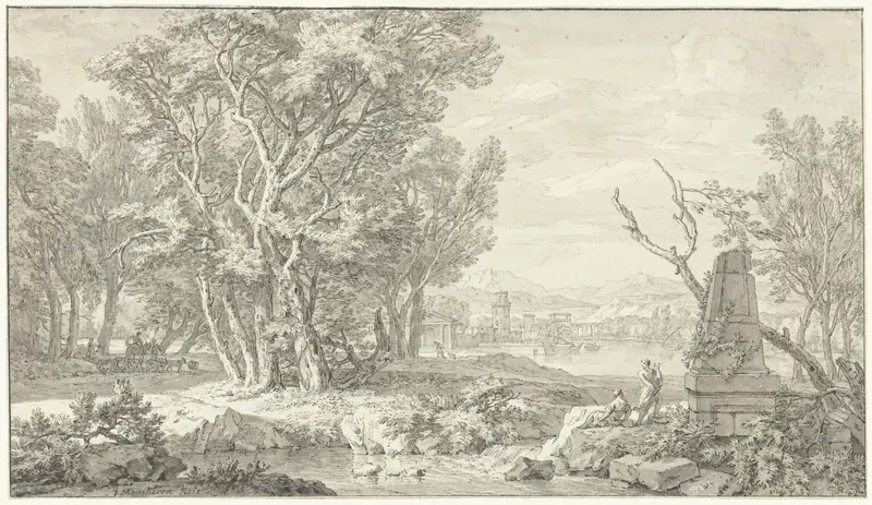 Arcadisch landschap Wall Art by Isaac de Moucheron - High-Resolution Digital Print