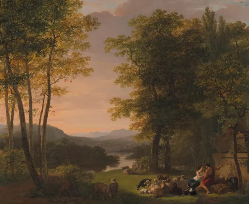 Arcadisch landschap Wall Art by Jan Willem Pieneman - High-Resolution Digital Print