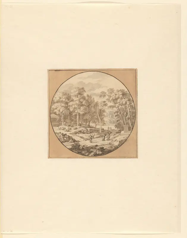 Arcadisch landschap Wall Art by Lubienitzki Theodor - High-Resolution Digital Print