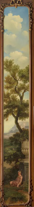 Arcadisch landschap met een slapende jongen onder een boom Wall Art by Jurriaan Andriessen - High-Resolution Digital Print