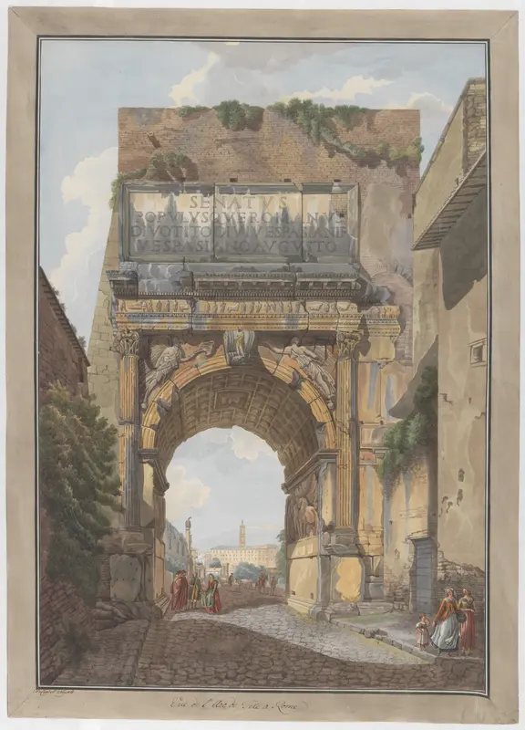 Arch of Titus Wall Art by Giovanni Volpato - High-Resolution Digital Print