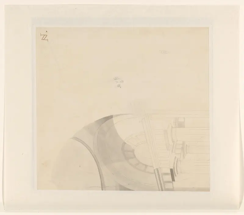 Architectuurstudie Wall Art by Julius Jacobus van de Sande Bakhuyzen - High-Resolution Digital Print