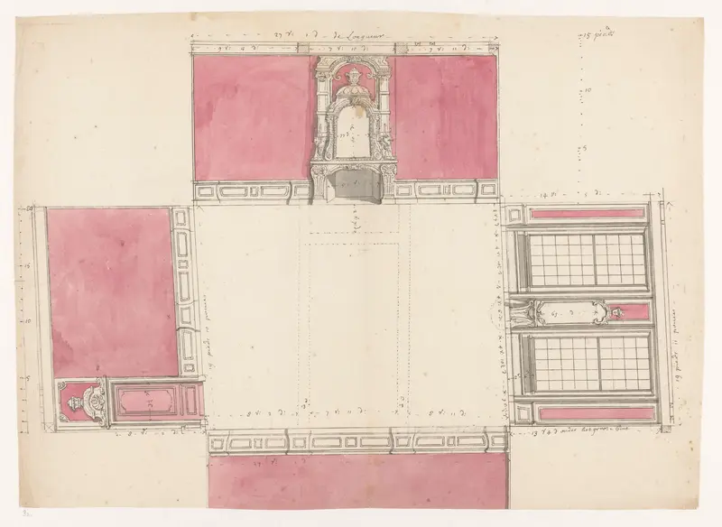 Architectuurstudie van de wanden van een kamer Wall Art by Jan Brandes - High-Resolution Digital Print