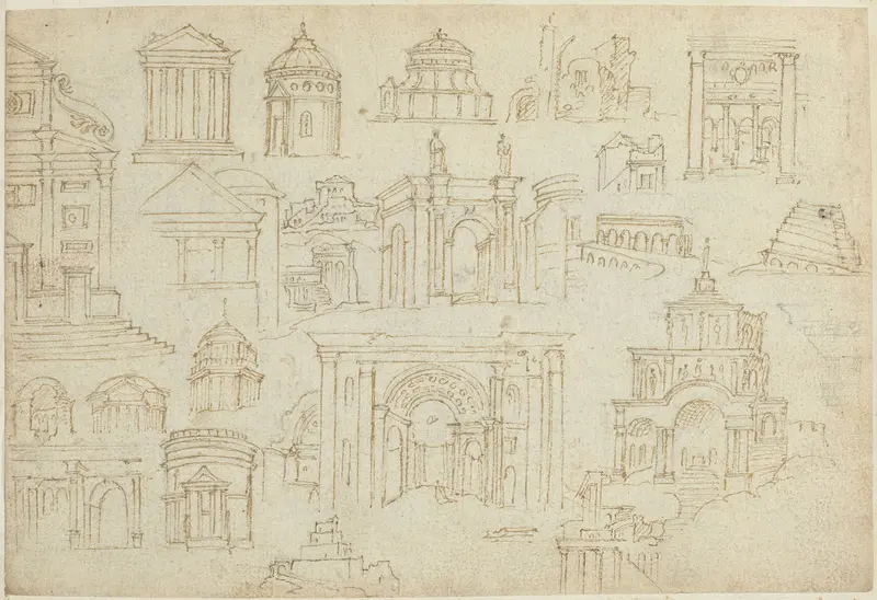 Architectuurstudies Wall Art by anonymous - High-Resolution Digital Print