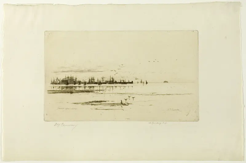 Ardossan, plate seventeen from the Clyde Set Wall Art by David Young Cameron - High-Resolution Digital Print