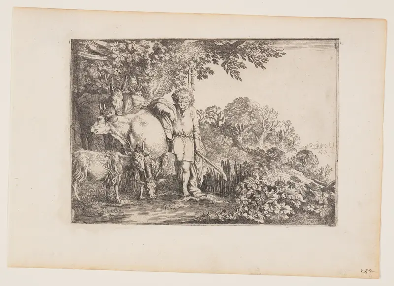 Argus Attending his Herd, plate 2 from The Story of Mercury and Argus Wall Art by Moses van Uyttenbroeck - High-Resolution Digital Print