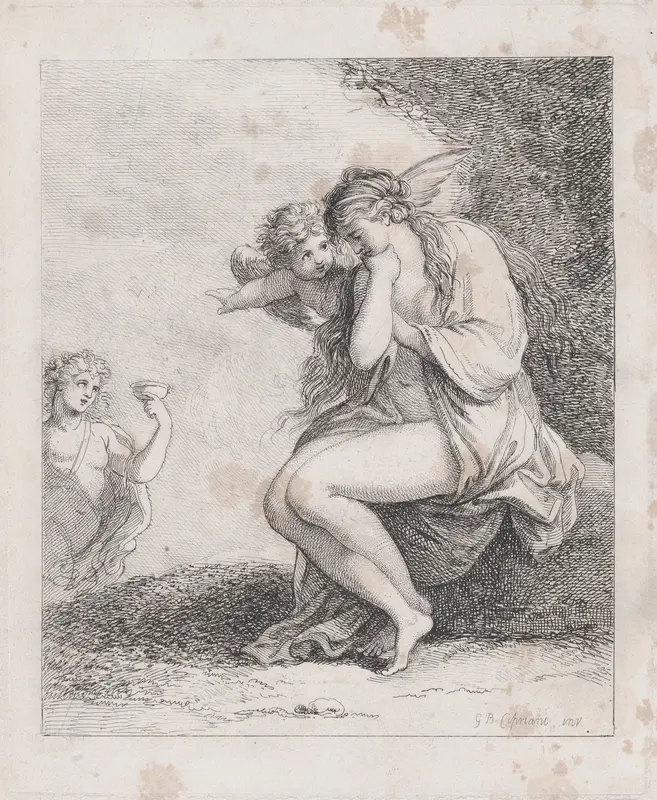 Ariadne on Naxos Approached by Bacchus Wall Art by Thomas Rowlandson - High-Resolution Digital Print