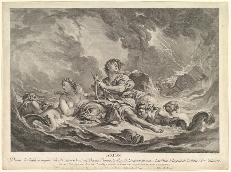 Arion Wall Art by Augustin de Saint-Aubin - High-Resolution Digital Print