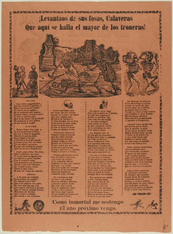 Arise from Your Graves, Calaveras... Wall Art by José Guadalupe Posada - High-Resolution Digital Print