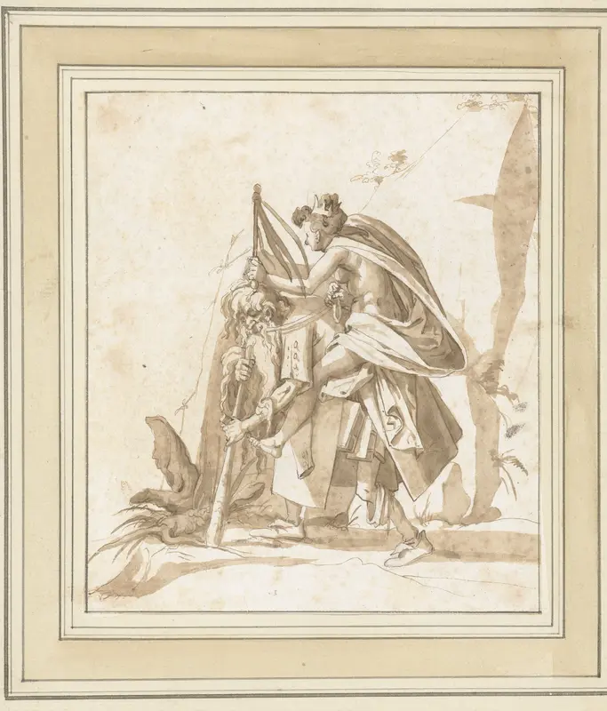 Aristoteles en Phyllis Wall Art by Arent van Bolten - High-Resolution Digital Print