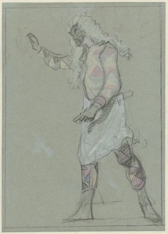 Arlequin als barbier Wall Art by Cornelis Troost - High-Resolution Digital Print