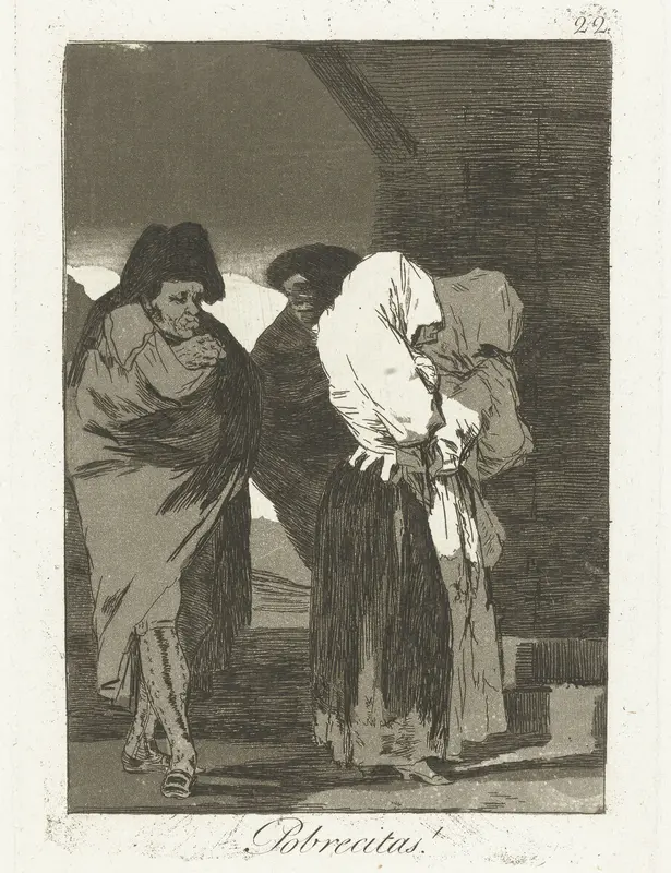 Arme meisjes! Wall Art by Francisco de Goya - High-Resolution Digital Print