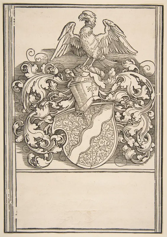 Arms of Michel Beheim Wall Art by Albrecht Dürer - High-Resolution Digital Print