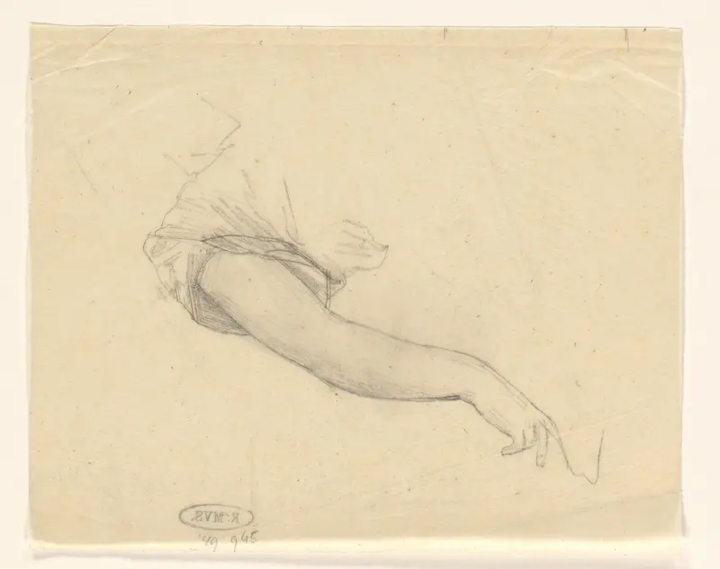 Armstudie Wall Art by August Allebé - High-Resolution Digital Print