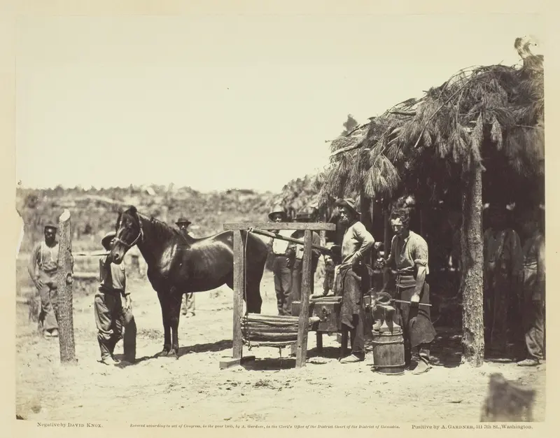 Army Forge Scene, in Front of Petersburg