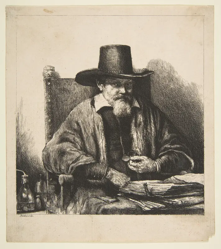 Arnold Tholinx, Inspector (reverse copy) Wall Art by Rembrandt (Rembrandt van Rijn) - High-Resolution Digital Print