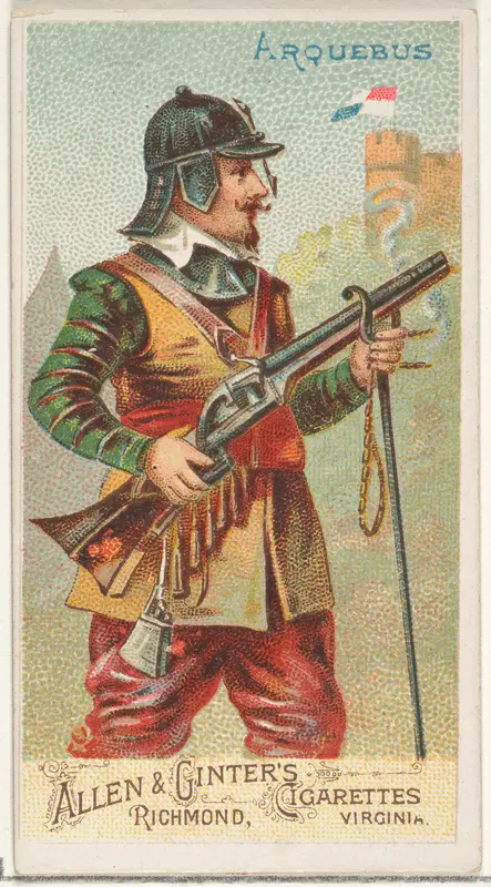 Arquebus, from the Arms of All Nations series (N3) for Allen & Ginter Cigarettes Brands Wall Art by Allen & Ginter - High-Resolution Digital Print