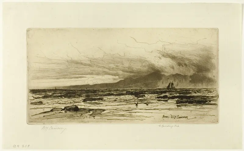 Arran, plate fourteen from the Clyde Set Wall Art by David Young Cameron - High-Resolution Digital Print