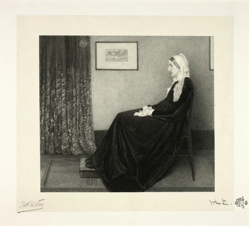 Arrangement in Grey and Black: Portrait of the Artist's Mother, after Whistler Wall Art by Thomas Robert Way - High-Resolution Digital Print