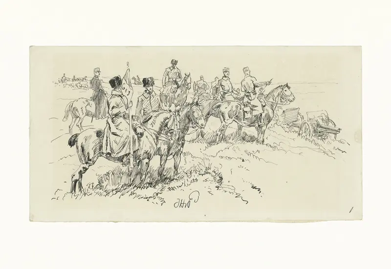 Artillerie te velde Wall Art by Jan Hoynck van Papendrecht - High-Resolution Digital Print