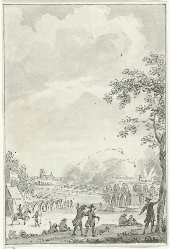 Artilleriekamp bij Oosterhout, juni 1769 Wall Art by Jacobus Buys - High-Resolution Digital Print