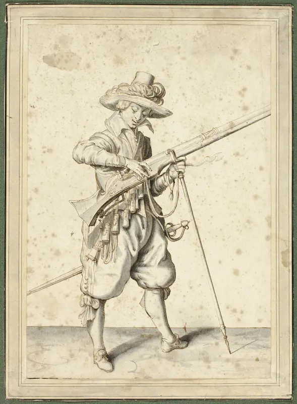 Artilleryman Wall Art by Workshop of Jacob de Gheyn, II - High-Resolution Digital Print