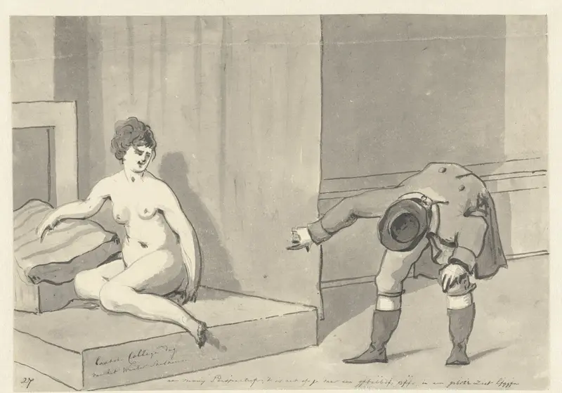 ‘Artist Pointing at a Seated Model’ Wall Art by Christiaan Andriessen - High-Resolution Digital Print