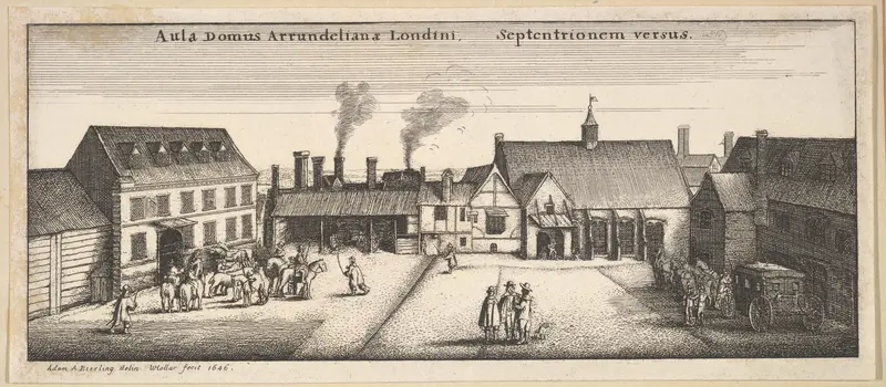 Arundel House from the North (copy) Wall Art by Wenceslaus Hollar - High-Resolution Digital Print