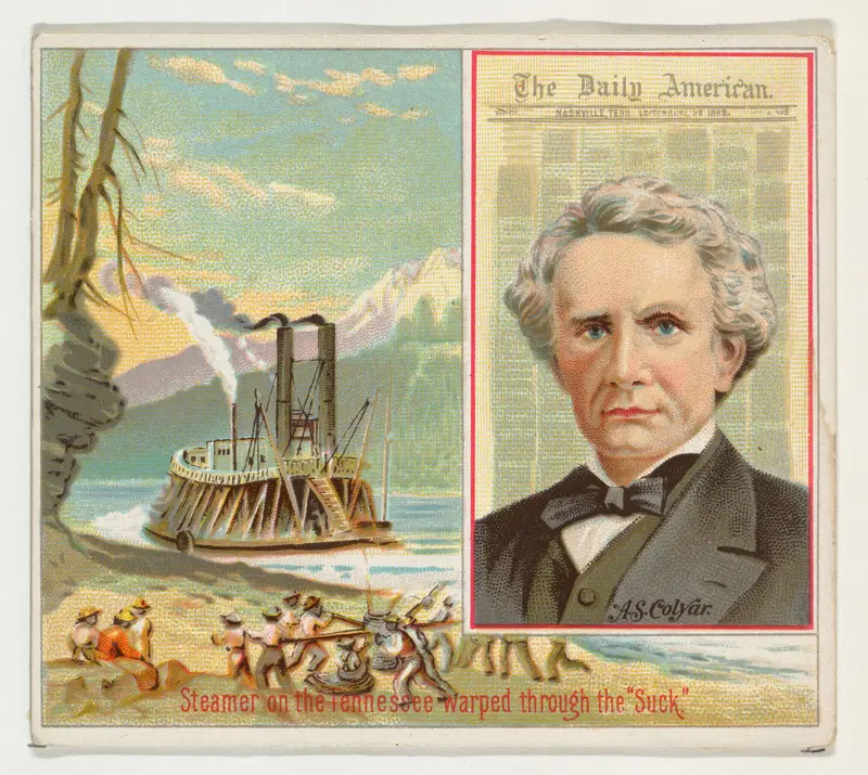 A.S. Colyar, The Nashville Daily American, from the American Editors series (N35) for Allen & Ginter Cigarettes Wall Art by Allen & Ginter - High-Resolution Digital Print