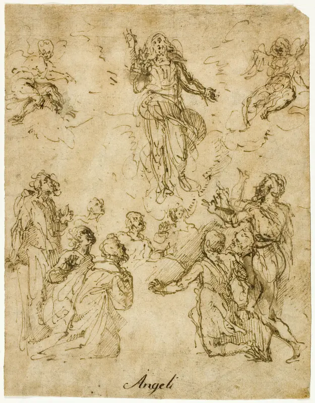 Ascension of Christ Wall Art by Giulio Cesare Angeli - High-Resolution Digital Print