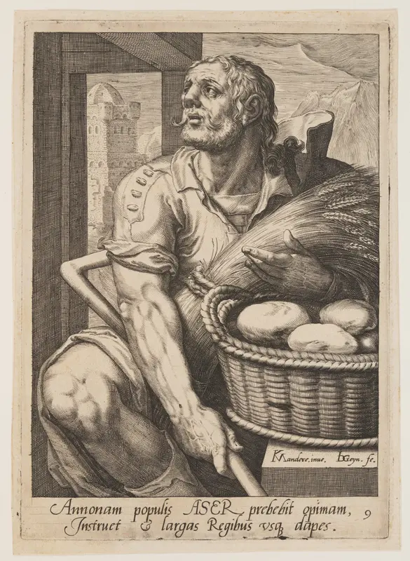 Asher, from The Twelve Sons of Jacob Wall Art by Jacob de Gheyn, II - High-Resolution Digital Print