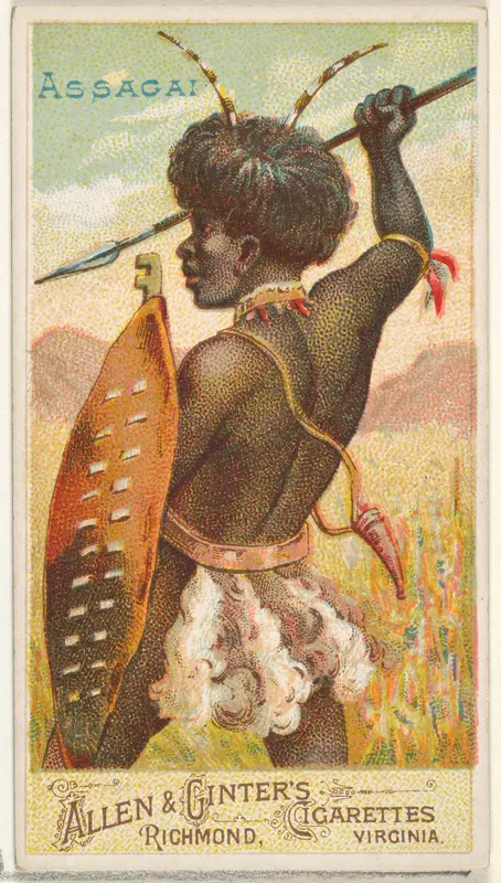 Assagai, from the Arms of All Nations series (N3) for Allen & Ginter Cigarettes Brands Wall Art by Allen & Ginter - High-Resolution Digital Print